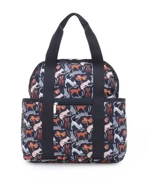 Official Backpack DOUBLE TROUBLE Curious Cats FREE [LeSportsac] BACKPACK/2442 Women s