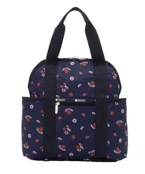 Official Backpack DOUBLE TROUBLE Denim Daisy FREE [LeSportsac] BACKPACK/2442 Women s