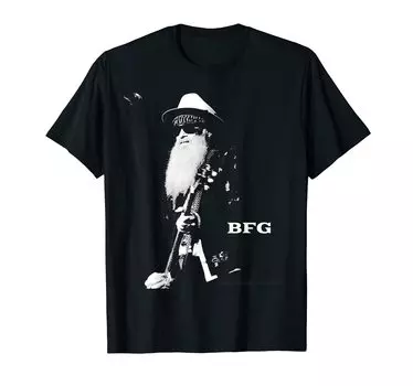 Официальная футболка Билли Ф. Гиббонса из ZZ Top Live Футболка чёрный