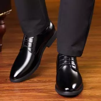 Официальная деловая обувь для мужчин из коровьей кожи, мужская официальная обувь, повседневная, дешевая, распродажа, ликвидация, тренд, элегантная и классическая 38