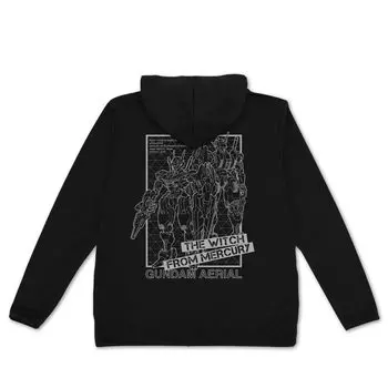 [Official] Cospa Mobile Suit Gundam Witch of Mercury Gundam Aerial Thin Dry Parka BLACK L size