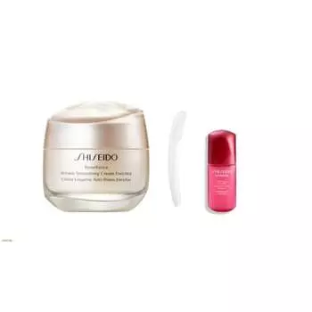 [Official] SHISEIDO Selectable Moisturizer Kit (Benefiance Wrinkle Smoothing Cream Enriched 50g) | Cream / Eye Cream + Serum Small Size 10mL included