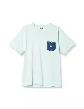 Official Short Sleeve Denim Pocket SAX S [Lee] T-Shirt LT3073-153