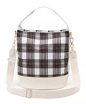 Official Shoulder Bag CONVERTIBLE BUCKET Classic Tartan Sandbar [LeSportsac] BAG/1540 Women s