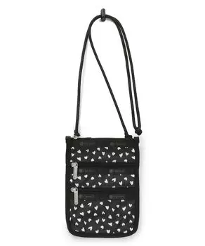 Official Shoulder Bag CROSSBODY PHONE Black Hearts [LeSportsac] BAG/3960 Women s