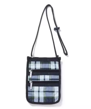 Official Shoulder Bag CROSSBODY PHONE Deep Blue Tartan [LeSportsac] BAG/3960 Women s