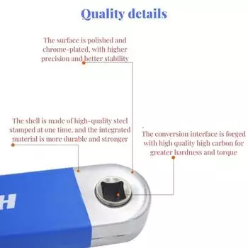 Offset Extension Wrench Extension Wrench With 1/4 3/8 1/2 Square Drive Adapters 71.2 Nm Maximum Torque Offset Wrench Set