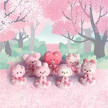 Официальная фигурка BTS BT21 Cherry Blossom, аутентичная KOYA