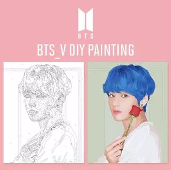 Официальная картина сделай сам BTS Goods V