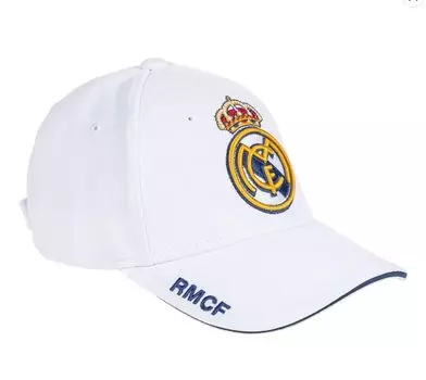 Официальная кепка Real Madrid, белая, кепка Real Madrid Crest, белая - [Предмет] белый