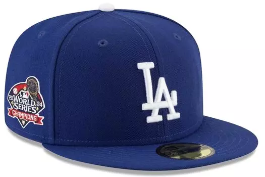 Официальная кепка в честь чемпиона мира Los Angeles Dodgers 2024 года 7 59FIFTY, размер 3/4 [Предмет] тёмно-синий
