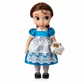 Официальная коллекция аниматоров Disney Store Кукла Белль Красавица и Чудовище с формованными деталями Полностью подвижная игрушка с атласом Для детей от 3 лет и старше 16 дюймов