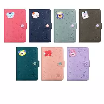 Официальная кожаная нашивка BT21 minini ОБЛОЖКА ДЛЯ ПАСПОРТА VACANCE