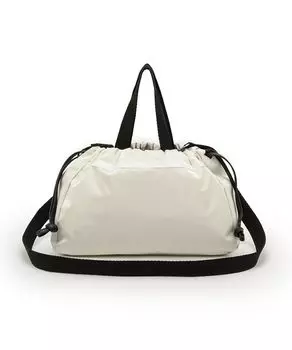 Официальная наплечная сумка CITY DRAWSTRING BAG Uptown Pearl [LeSportsac] E/W /1084 Женская Блеск/Черный