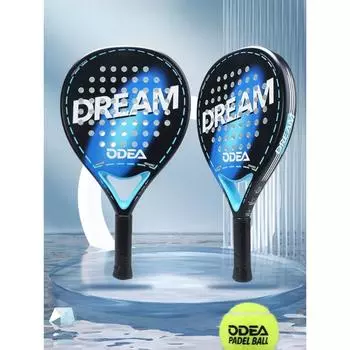 Официальная новая теннисная ракетка Otil с клеткой из углеродного волокна для профессионалов, для мужчин и женщин, одинарный падель. чёрный