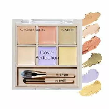 Официальная палетка консилеров Cover Perfection Concealer Palette 01 Cover & Collect 1199 от Saem Japan