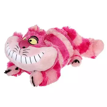 Официальная плюшевая игрушка Чеширский кот из магазина Disney Store с яркой полосатой культовой улыбкой. Волшебный подарок для поклонников классики Льюиса Кэрролла - Алиса
