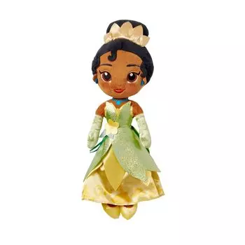 Официальная плюшевая игрушка Disney Store «Принцесса и средняя 14 вышитая принцесса» мягкая игрушка принцессы для девочек (Тиана Лягушка) Дюйм, Кукла,