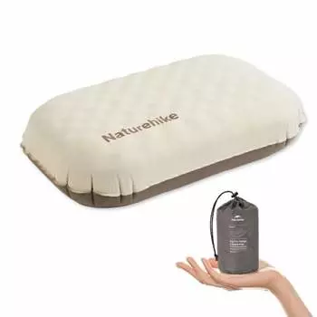 Официальная подушка для кемпинга Naturehike Air Pillow 2in1 Sleeping Comfort Регулируемая высота Ультралегкая 160 г Легко моется На открытом воздухе Ультралегкая Компактная