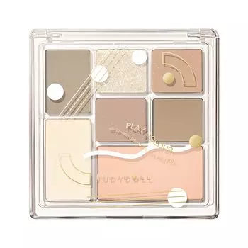 Официальная японская палитра теней для век JUDYDOLL Play Color Multi Palette с блестками This One Chinese Cosmetics Oshika (#20 Земля)