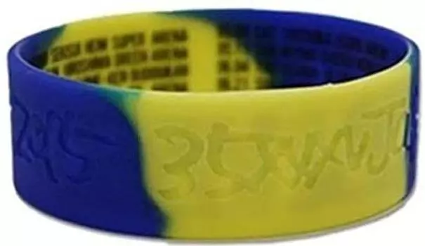 Официальная резинка для товаров ONE OK ROCK 2015 JAPAN TOUR x «35xxxv» «Синий желтый»