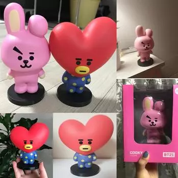 Официальная стоячая фигурка BT21, большой размер 15 см/16 см, аутентичная