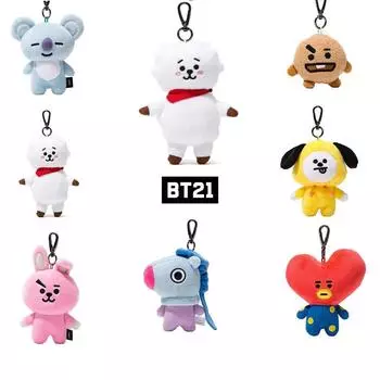 Официальная сумка BTS BT21, кукла-подвеска, 12 см, продукт Pluch, брелок для ключей, плюшевая кукла, брелок KOYA