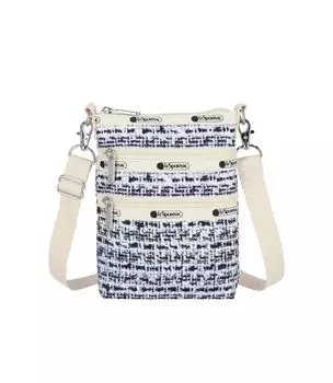 Официальная сумка через плечо 3 ZIP Weave Black [LeSportsac] CROSSBODY/4007 Женская