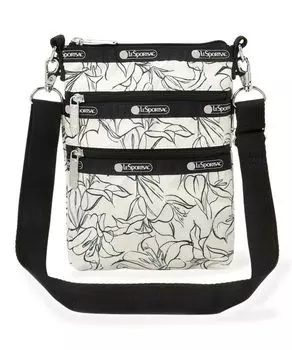 Официальная сумка через плечо 3 ZIP Sketch Floral Ivory [LeSportsac] CROSSBODY/4007 женская