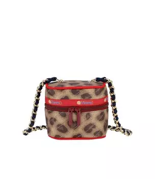 Официальная сумка через плечо CHAIN VANITY Smoked Heart Leopard [LeSportsac] BAG/1445 женская