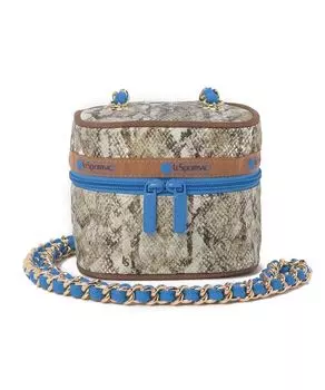 Официальная сумка через плечо CHAIN VANITY Wood Ash Python [LeSportsac] BAG/1445 Женская