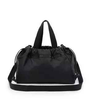 Официальная сумка через плечо CITY DRAWSTRING BAG Uptown Deep Sea [LeSportsac] E/W /1084 Женская Синий/Черный