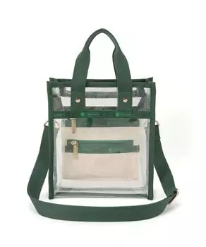 Официальная сумка через плечо CLEAR MINI [LeSportsac] N/S TOTE/1527 женская прозрачная/зеленая