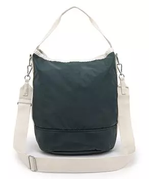 Официальная сумка через плечо CONVERTIBLE BUCKET Midnight [LeSportsac] BAG/1540 Женская зеленая/песочная