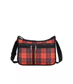 Официальная сумка через плечо DELUXE EVERYDAY Red Tartan [LeSportsac] BAG/7507 Женская
