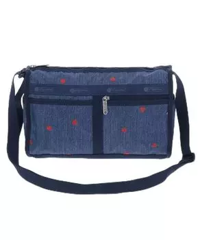 Официальная сумка через плечо DELUXE SHOULDER Denim Strawberry [LeSportsac] SATCHEL/7519 Женская