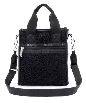 Официальная сумка через плечо DENIM MINI Black Sherpa [LeSportsac] N/S TOTE/1609 Женская джинсовая/черная