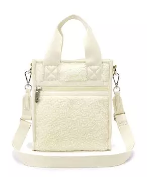 Официальная сумка через плечо DENIM MINI White Sherpa [LeSportsac] N/S TOTE/1609 Женская джинсовая/кремовая