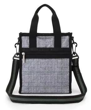 Официальная сумка через плечо MINI Check [LeSportsac] N/S TOTE/3714 женская серо-зеленая