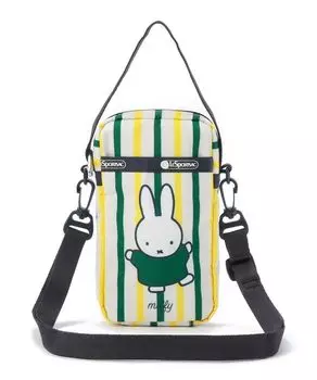 Официальная сумка через плечо MINI PHONE Miffy Striped Fawn Crossbody [LeSportsac] CROSSBODY/3505 Женская