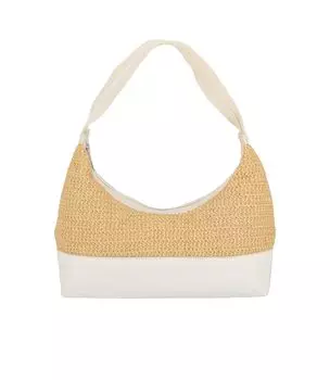 Официальная сумка через плечо RAFFIA SHOULDER Meringue Raffia [LeSportsac] BAG/1400 Женская