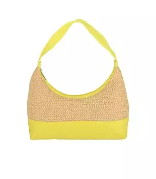 Официальная сумка через плечо RAFFIA SHOULDER Primrose Yellow Raffia [LeSportsac] BAG/1400 Женская