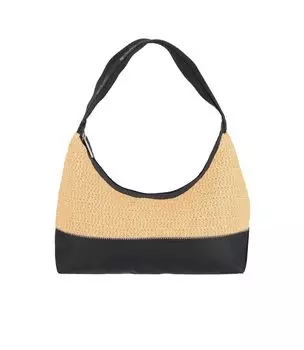 Официальная сумка через плечо RAFFIA SHOULDER Переработанная черная рафия [LeSportsac] BAG/1400 Женская