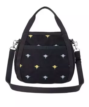 Официальная сумка через плечо с вышивкой пионами [LeSportsac] женская