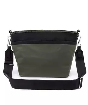 Официальная сумка через плечо SMALL BUCKET Dark Olive [LeSportsac] BAG/1115 Женская зеленая/черная