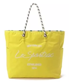 Официальная сумка-тоут БОЛЬШАЯ 2-СТОРОННЯЯ 2-СТОРОННЯЯ Primrose Yellow Script [LeSportsac] TOTE/1113 Женская