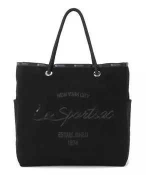 Официальная сумка-тоут CANVAS EASY Jet Black Canvas Script [LeSportsac] TOTE/1417 Женская