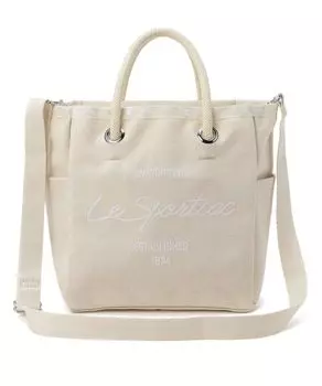 Официальная сумка-тоут CANVAS SM EASY Meringue Canvas Script [LeSportsac] TOTE/1573 Женская