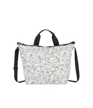 Официальная сумка-тоут DELUXE EASY CARRY Sketch Floral Ivory [LeSportsac] TOTE/4360 Женская