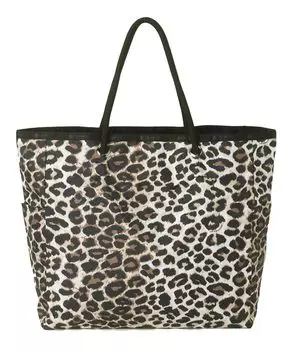 Официальная сумка-тоут LARGE 2 WAY Flaxen [LeSportsac] TOTE/1113 Женская леопардовая/черная